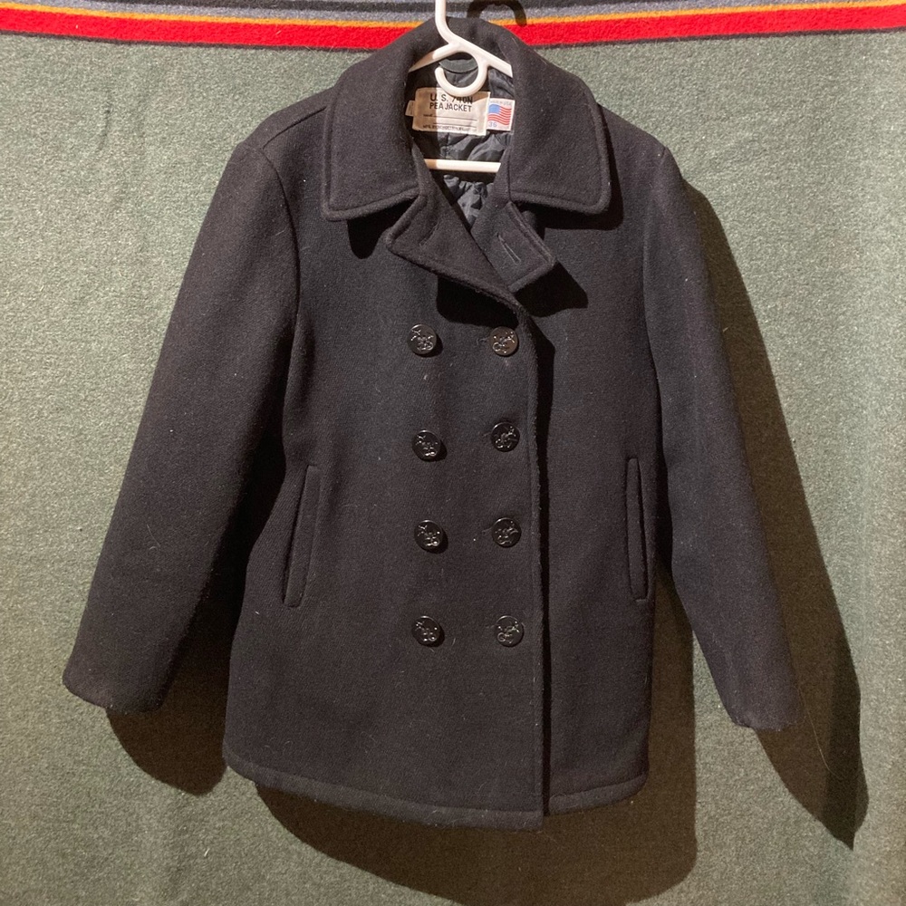 Vintage Schott NYC USA pea coat